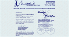 Desktop Screenshot of georgettes-skincare.com